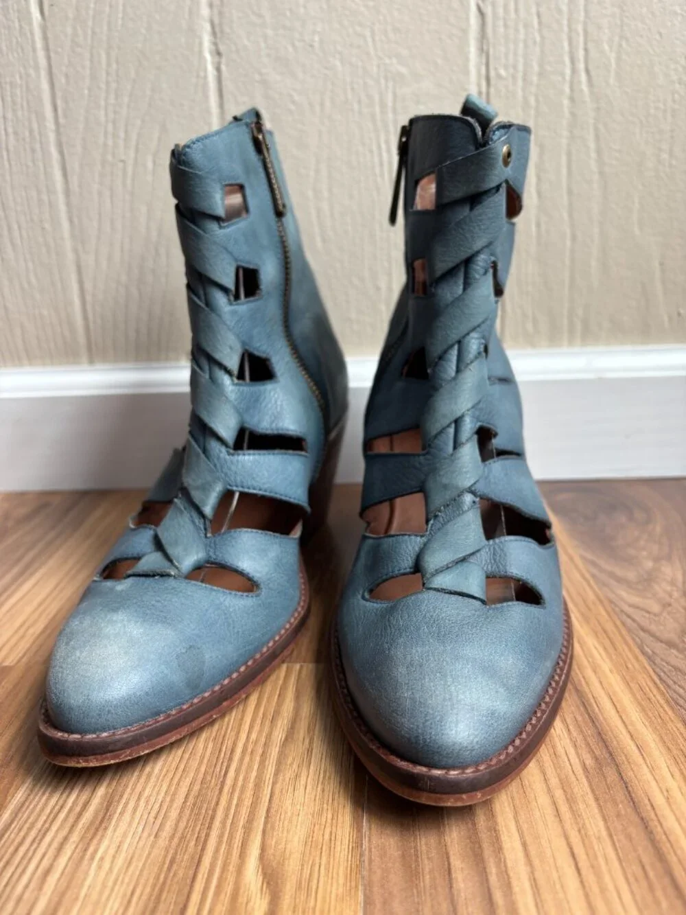 Sundance Leather Boho Cut Out Veracruz Triga Boots